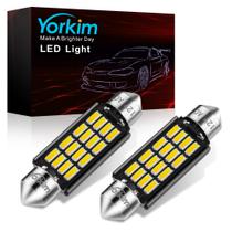 Lâmpada LED Yorkim 578 Festoon 41 mm 42 mm branca Super Bright x2 Lâmpada LED Yorkim 578 Festoon 41 mm 42 mm branca Super Bright x2