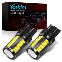 Lâmpada LED Yorkim 7440 Bright White Lights T20 5730 33 SMD 2 unidades