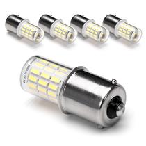 Lâmpada LED Ziomitus 12V BA15S 6000K Daylight White, pacote com 5