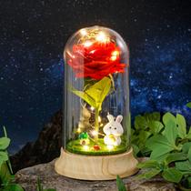 Lâmpada Levvohd Galaxy Red Rose com cúpula de luz LED de 12 cm Lâmpada Levvohd Galaxy Red Rose com cúpula de luz LED de 12 cm