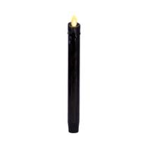 Lâmpada Luminara Black Flameless Wax Candle Taper 24cm Lâmpada Luminara Black Flameless Wax Candle Taper 24cm