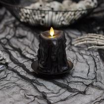 Lâmpada Luminara Black Heavy Drip Flameless Candle 8,6 x 11,5 cm