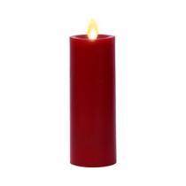 Lâmpada Luminara Classic Slim LED Candle Burgundy, bateria de 5x15cm Lâmpada Luminara Classic Slim LED Candle Burgundy, bateria de 5x15cm