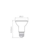 LÂMPADA LUMINATTI LM161 PAR20 LED 6W GREEN 127-220V IP65 48º