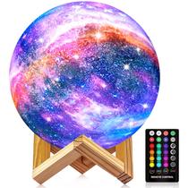 Lâmpada lunar LOGROTATE Galaxy Night Light de 24 cm com suporte/controle remoto