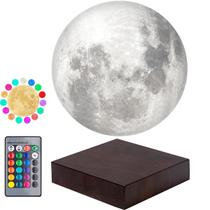 Lâmpada Lunar VGazer com Levitação Magnética - Impressão 3D 14cm Lâmpada Lunar VGazer com Levitação Magnética - Impressão 3D 14cm