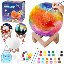 Lâmpada lunar Weceit Paint Your Own W/ Stand Art Supplies Kids