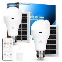 Lâmpada LUXKAZSAZZI Solar e USB Recarregável 15W 1800mAh