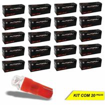 Lâmpada Luz de Painel Porta Luvas Autopoli LED Esmagadinha Vermelho 12V 0,9W - 20 Peças Lâmpada Luz de Painel Porta Luvas Autopoli LED Esmagadinha Vermelho 12V 0,9W - 20 Peças