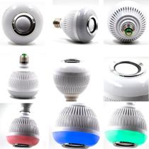 Lampada Luz Led Rgb Bluetooth Música Caixa Som + Controle