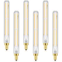 Lâmpada LVYE E12 Long Tubular 6W LED 3000K 750lm, pacote com 6