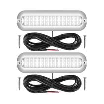 Lâmpada Marinha À Prova d'Água 42LED 80W Em Aço Inoxidável Para Iate, Luz Subaquática De Navegação,