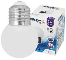 Lâmpada Mini Bolinha Led G45 3W 127V Branco Frio