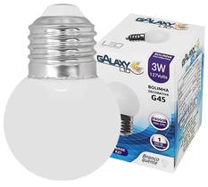 Lâmpada Mini Bolinha Led G45 3W 127V Branco Quente