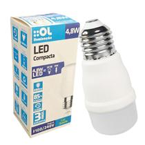Lâmpada Mini Compacta Led 4.8W Bivolt E27 Luz Quente
