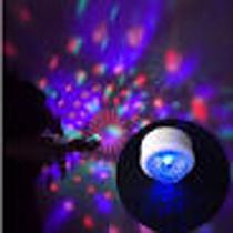 Lâmpada Mini Mágico Led DJ Bola Strobe/Disco Laser Luz KIT COM 5