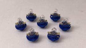 Lampada mini pinguinho com soquete azul serve div veics