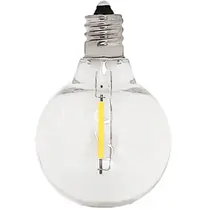 Lâmpada Mni Bulbo Filamento Led G40 1w 127V Âmbar E12
