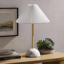 Lâmpada Modway Illusion Dome Marble Base Latão 35x35x51cm Lâmpada Modway Illusion Dome Marble Base Latão 35x35x51cm