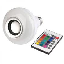 Lâmpada Multicolorida Led Com Caixa De Som Bluetooth 3w