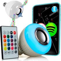 Lampada Musical Bulb Led Colorida RGB E Caixa De Som Com Controle Remoto Via Bluetooth Lampada Musical Bulb Led Colorida RGB E Caixa De Som Com Controle Remoto Via Bluetooth