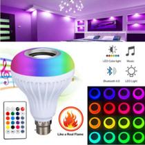 Lâmpada Musical de Led Bulbo - Bluetooth Rgb + Controle Remoto - wj-l2