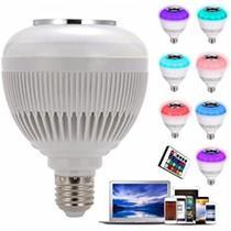 Lampada Musical De Led Bulbo Bluetooth Rgb + Controle Remoto Lampada Musical De Led Bulbo Bluetooth Rgb + Controle Remoto