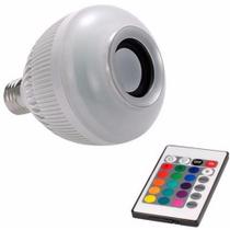 Lâmpada Musical Rgb Led Bluetooth Caixa Som E27