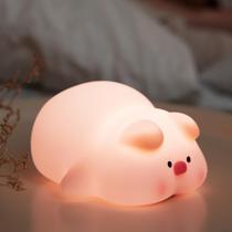 Lâmpada Myratts Pig Night Light Silicone USB Recarregável