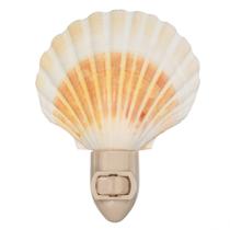 Lâmpada Nautical Crush Trading Seashell Night Light Plug-in Lâmpada Nautical Crush Trading Seashell Night Light Plug-in