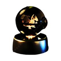 Lâmpada Noturna 3D Pikachu Gengar Mewtwo Estátua De Cristal Pokémon Presente De Aniversário Para