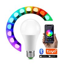 Lâmpada Noturna Led Bluetooth Regulável Rgb E27 15w Controle Remoto Para Decoração De Quarto Tuya