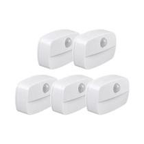 Lâmpada Noturna Mini LED Com Sensor De Movimento, Alimentada Por Bateria Para Quarto, Parede, Escada