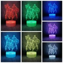 Lâmpada noturna Tvoip 3D LED 7 Color Changing Spiderman Iron Man Lâmpada noturna Tvoip 3D LED 7 Color Changing Spiderman Iron Man