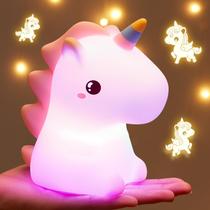 Lâmpada One Fire Unicorn Night Light recarregável de 16 cores