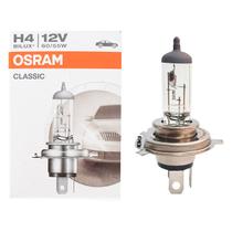 Lâmpada Osram Classic H4 60/55W Farol Alto Baixo Automotiva Halógena 12V Unidade P43t