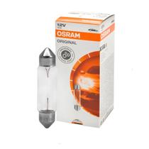 Lampada Osram Torpedo Longa 41mm Luz Leitura Interior Placa Posição 10W 12V SV8.5-8 6411 Unidade