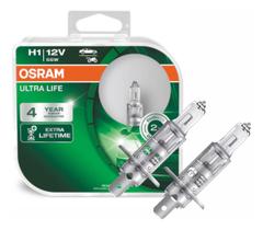 Lâmpada Osram Ultra Life H1 + Durabilidade 4x Mais - 2pc