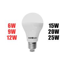 Lâmpada Ourolux Led Bulbo 6W 9W 12W 15W 20W SUPERLED