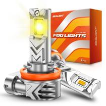 Lâmpada para farol de neblina SEALIGHT H11 amarela 17000 lúmens, pacote com 2
