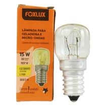Lâmpada para Geladeira e Micro-ondas Foxlux 15W E14 2.700K 110V - Embalagem com 10 Unidades
