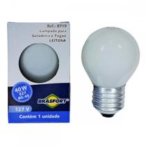 Lampada Para Geladeira/Fogao/Lustre Brasfort 40Wx127V. Leitosa