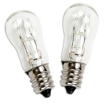 Lâmpada para tambor de secadora AMI PARTS WE05X20431 10W 120V 2 peças Lâmpada para tambor de secadora AMI PARTS WE05X20431 10W 120V 2 peças