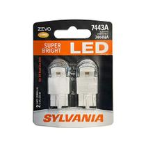 Lâmpada para veículos SYLVANIA 7443 T20 ZEVO LED Amber, pacote com 2