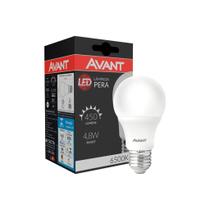 Lâmpada Pera Led, 4,8w, Luz Branca 6500k, Soquete E27, Bivolt, Avant Lâmpada Pera Led, 4,8w, Luz Branca 6500k, Soquete E27, Bivolt, Avant