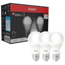 Lâmpada Pera Led Branca 6500K 15 Watts Bivolt Pack Com 3 Peças - 335441473 - AVANT