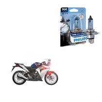 Lâmpada Philips BlueVision H4 p/ HONDA CBR 250R 2012 2013 Lâmpada Philips BlueVision H4 p/ HONDA CBR 250R 2012 2013