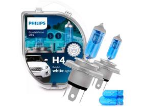 Lâmpada Philips Crystal Vision Ultra H4 4300k - Par