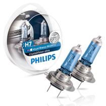Lâmpada Philips Crystal Vision Ultra H7 4100K 12V 55W W5W - Par