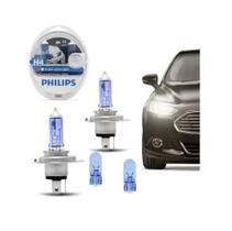 Lampada Philips H4 4300k Cristal Vision Super Branca Crystal